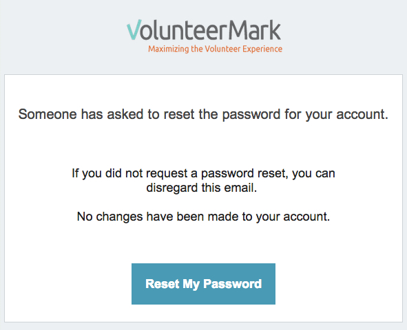 Reset my password - email